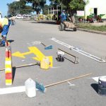 City of Masvingo Engineering Services Department intensifies road marking in the CBD