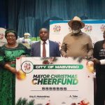 His worship the Mayor, Cllr Aleck Tabe brings festive cheer to the less privileged