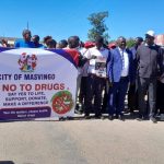City of Masvingo Participates in the youth march for safer communities against drug and substance abuse